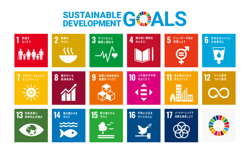 SDGs Sustainable Development Goals（持続可能な開発目標）